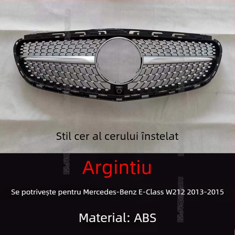 Grila GT Starry Sky pentru Mercedes-Benz E-Class W212, plastic ABS, montaj la bara, 2009–2015