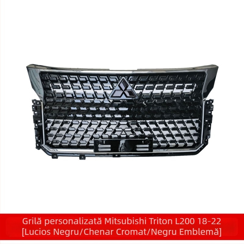 Cadru din plasă de admisie a aerului frontal pentru bara Mitsubishi Triton L200 2018-2022, ABS
