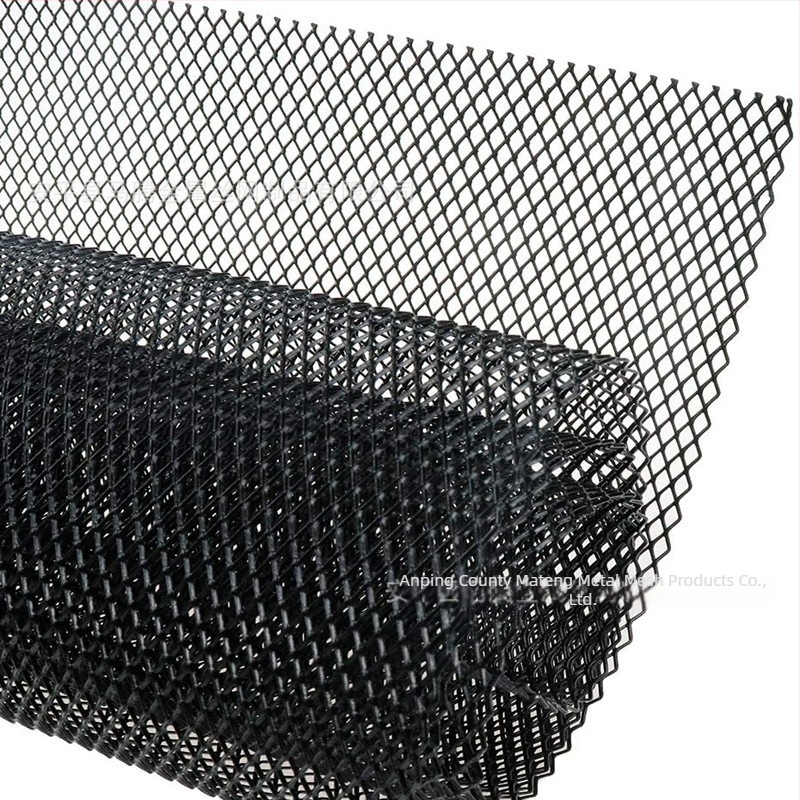 Grilă auto universală din aluminiu pentru grila centrală a radiatorului, model găuri 3x6