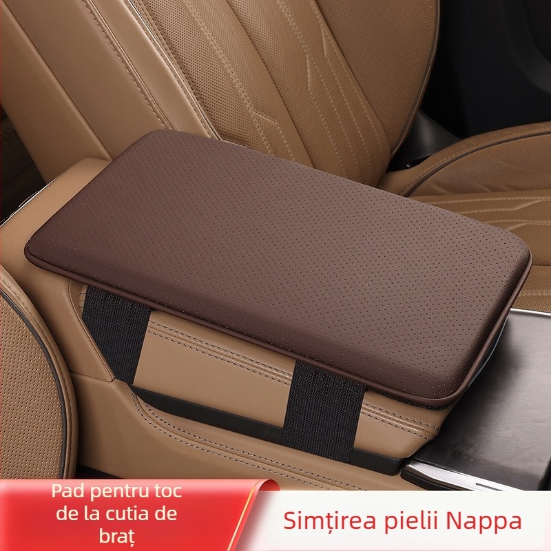Perne pentru cotiera auto – centru de depozitare, piele; universal; personalizabil