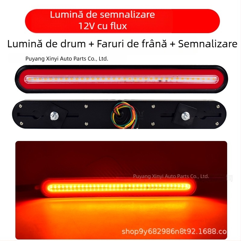 Lampă LED spate pentru camion – Modelul 140-2, canal de ghidare a luminii, lumină de mers înapoi și lampă de frână