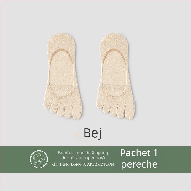 Șosete cu degete pentru femei, bumbac 70–80%, uscare rapidă, respirante, antibacteriene, cu degete separate