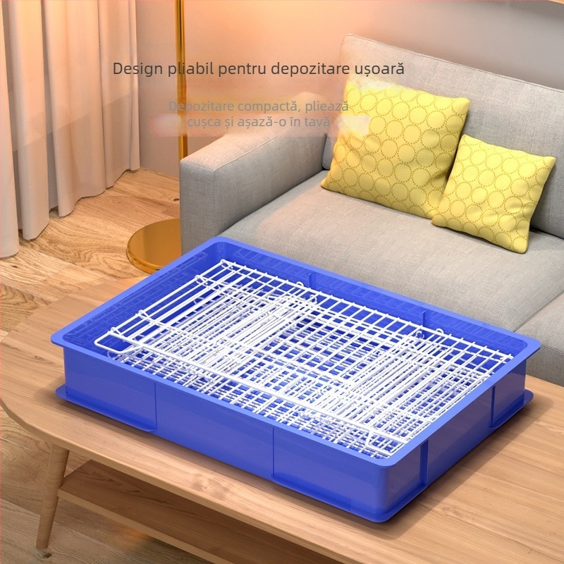 Cușcă din lemn pentru iepuri, pentru interior, design cuib, anti-urină