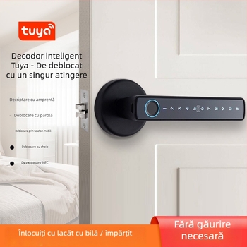 WAFU WF-F6 încuietoare de ușă inteligentă din aliaj de aluminiu, cu amprentă digitală și parolă – pentru locuințe, apartamente, birouri, hoteluri și cămine