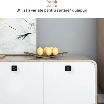  Încuietoare pentru sertar cu amprentă, model B-P-02S4; capacitate 20 de amprente; timp de scanare <0,3 s; FAR <0,002%; baterie reîncărcabilă 800 mAh.