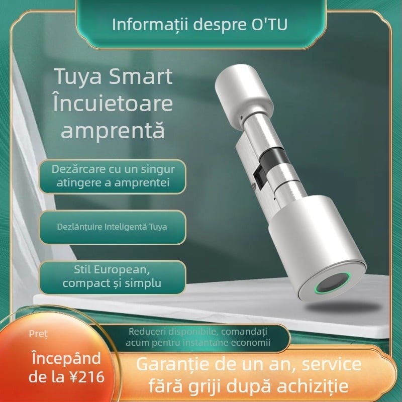 Încuietoare biometrică inteligentă pentru casă OS1-Pro – OEM de Outu Intelligence, cu aplicație și Bluetooth