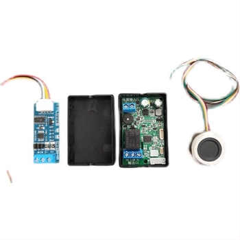 Dispozitiv de recunoaștere a amprentelor cu comunicare Modbus RTU, RS-485, ecran tactil industrial și PLC cu relee