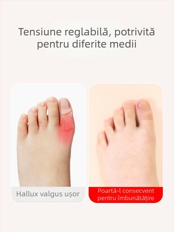 Corector valgus la degetul mare pentru copii cu bandă elastică – textură din bumbac, pachet 30, pentru copii, alergare și baschet