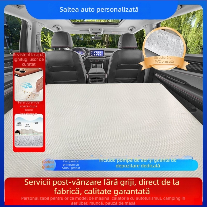 Pat de dormit gonflabil pentru camping, suprafață texturată îmbunătățită, PVC prietenos cu mediul, design personalizabil, până la 500 kg