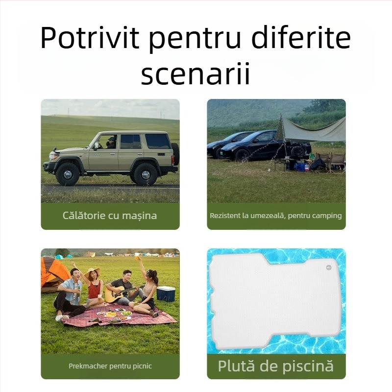 Pat de dormit gonflabil pentru camping, suprafață texturată îmbunătățită, PVC prietenos cu mediul, design personalizabil, până la 500 kg