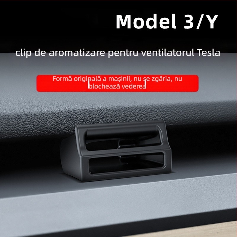 Adaptor pentru clips aromatizant pentru ieșirea de aer a consolei centrale Tesla Model 3/Y/YL, montaj snap-on