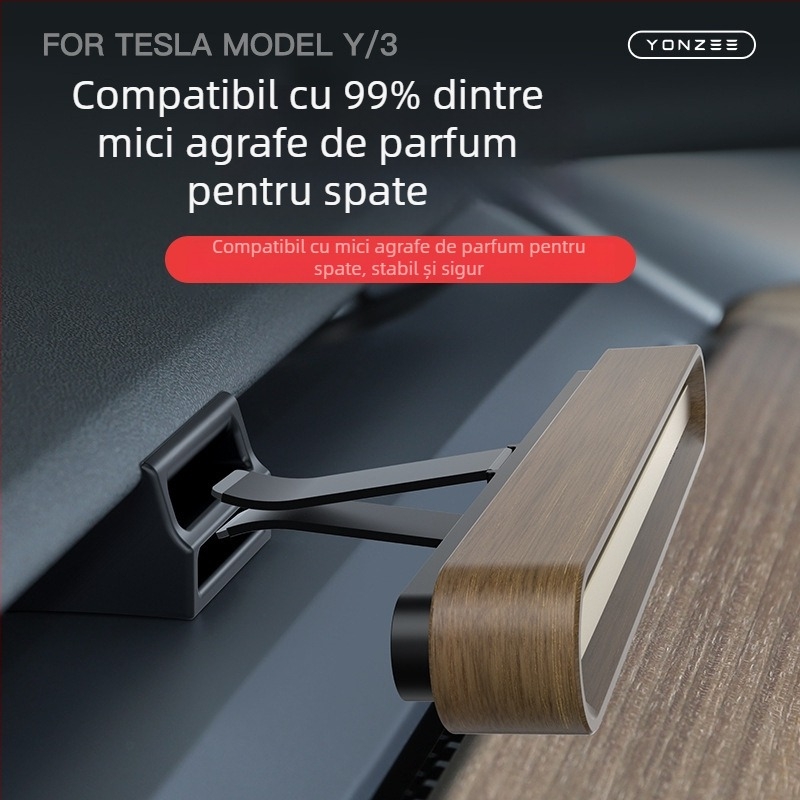 Adaptor pentru clips aromatizant pentru ieșirea de aer a consolei centrale Tesla Model 3/Y/YL, montaj snap-on