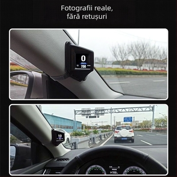HUD pentru vehicule, ecran LCD de înaltă definiție, montat pe vehicul, model A401, articol MExB777y