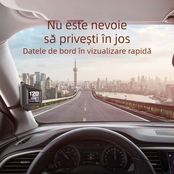 HUD pentru vehicule, ecran LCD de înaltă definiție, montat pe vehicul, model A401, articol MExB777y