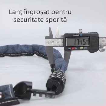 ULAC încuietoare cu lanț pentru biciclete cu cod pentru MTB și oraș
