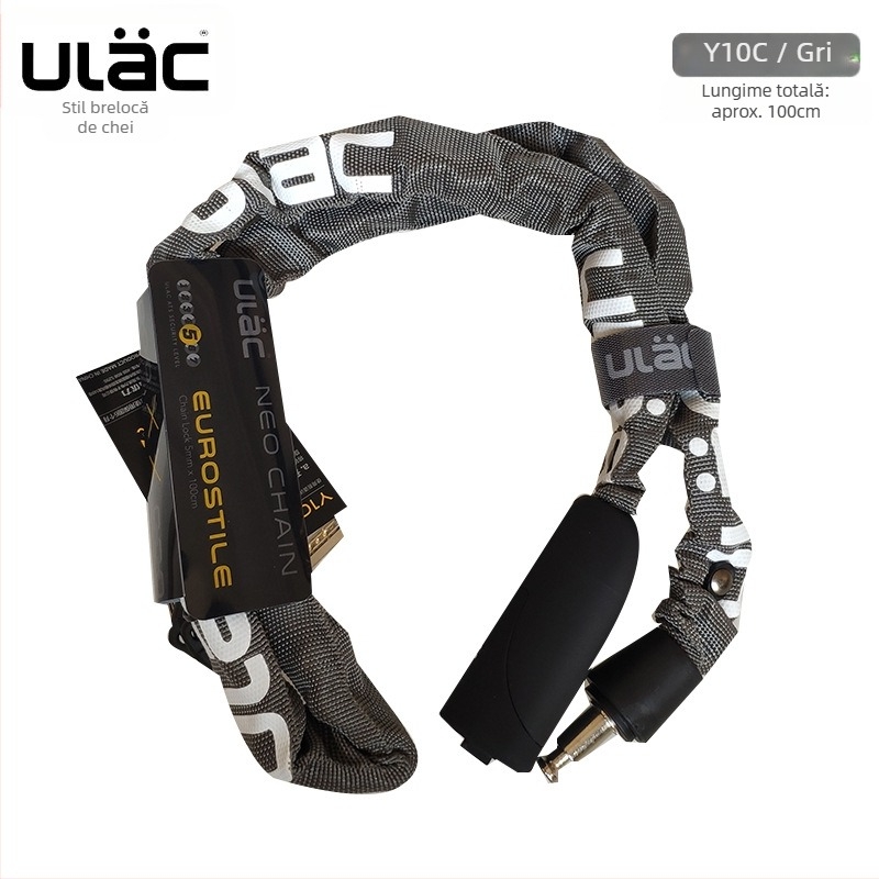 ULAC încuietoare cu lanț pentru biciclete cu cod pentru MTB și oraș