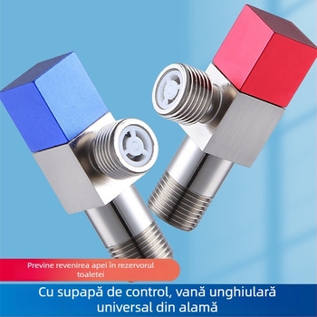 Supapă unghiulară din alamă XNK-JF01 - diametru interior 4 mm, conexiune filetată, pentru robinet