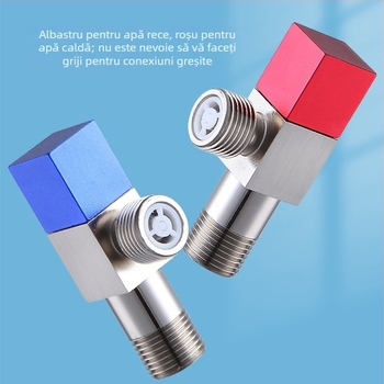 Supapă unghiulară din alamă XNK-JF01 - diametru interior 4 mm, conexiune filetată, pentru robinet
