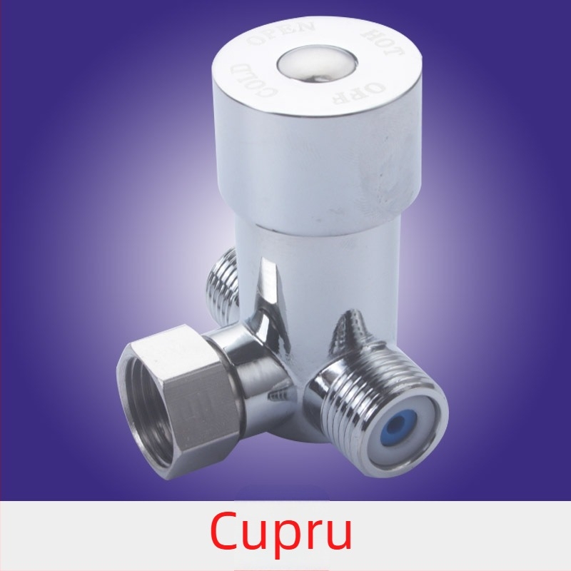 Ventil de reglare a apei calde și reci – robinet amestec cu flux de 4 trasee, model 2018-9-18, presiune de lucru 0.1, apă caldă 80°C, apă rece 0°C