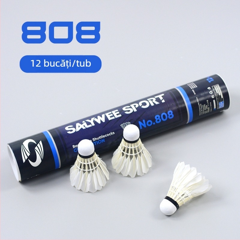 Rachetă de badminton cu ramă din fibră de carbon, greutate 80–84 g, grosime mâner G5, tijă extrem de rigidă, ax drept