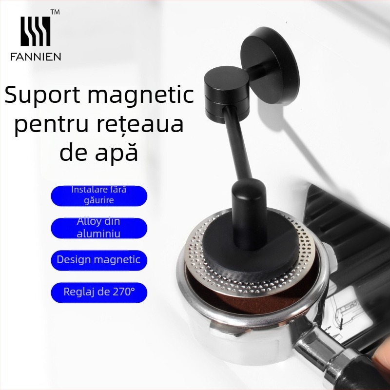 Raft pentru filtre de espresso din aluminiu, prindere magnetică, montaj pe perete, 1 nivel, stil modern minimalist