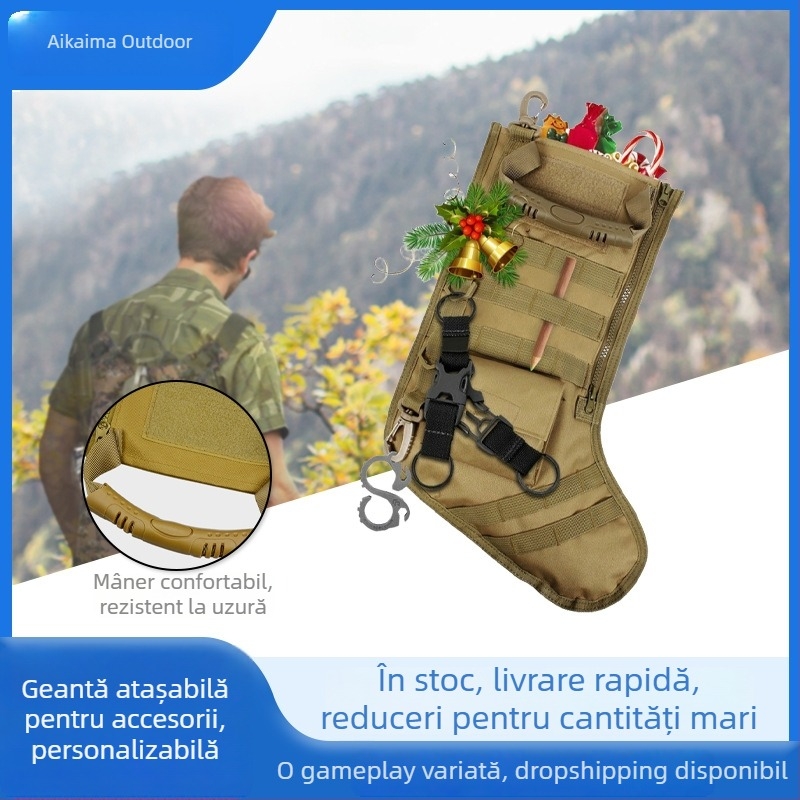 Geantă de talie sportivă Aikema, MOLLE compatibilă, material Oxford; respirabilă, impermeabilă și rezistentă la uzură; căptușeală din poliester; pentru sporturi în aer liber.