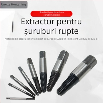 Hongming extractor pentru fire rupte și șuruburi de la supapa triunghiulară, oțel rulmenți, interval 14-18