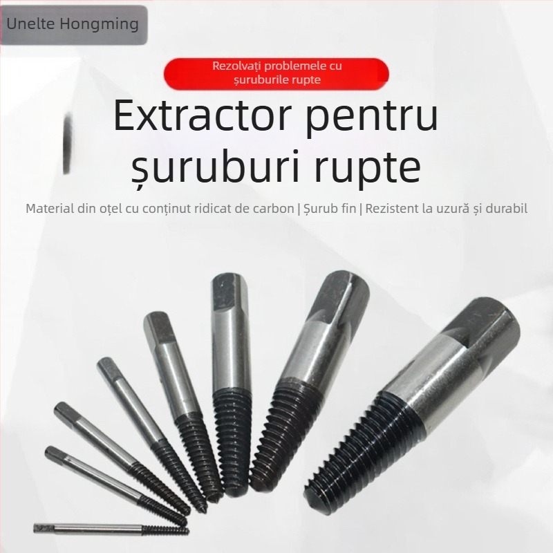 Hongming extractor pentru fire rupte și șuruburi de la supapa triunghiulară, oțel rulmenți, interval 14-18