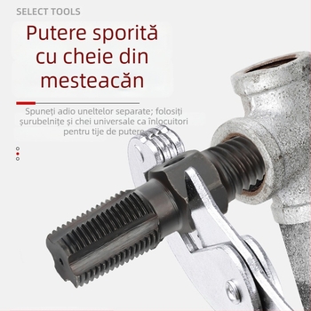 Extractor de șuruburi pentru robinete și țevi – unealtă din oțel carbon pentru îndepărtarea șuruburilor uzate sau rupte