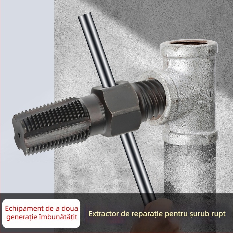 Extractor de șuruburi pentru robinete și țevi – unealtă din oțel carbon pentru îndepărtarea șuruburilor uzate sau rupte