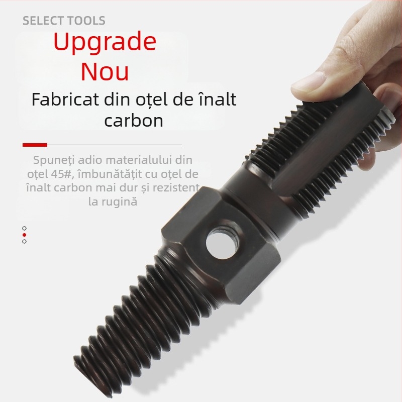Extractor de șuruburi pentru robinete și țevi – unealtă din oțel carbon pentru îndepărtarea șuruburilor uzate sau rupte