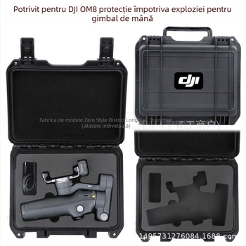 Geantă de protecție rigidă pentru stabilizatorul OM8 — material PU, compatibil cu OM8, brand Zero type, marcă privată autorizată, factură inclusă