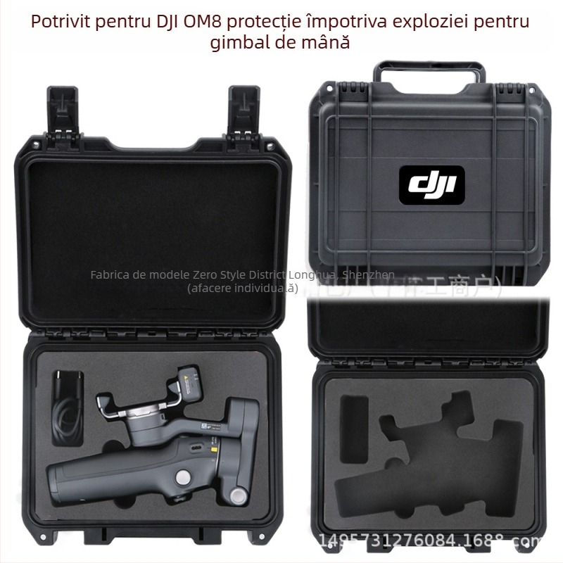 Geantă de protecție rigidă pentru stabilizatorul OM8 — material PU, compatibil cu OM8, brand Zero type, marcă privată autorizată, factură inclusă