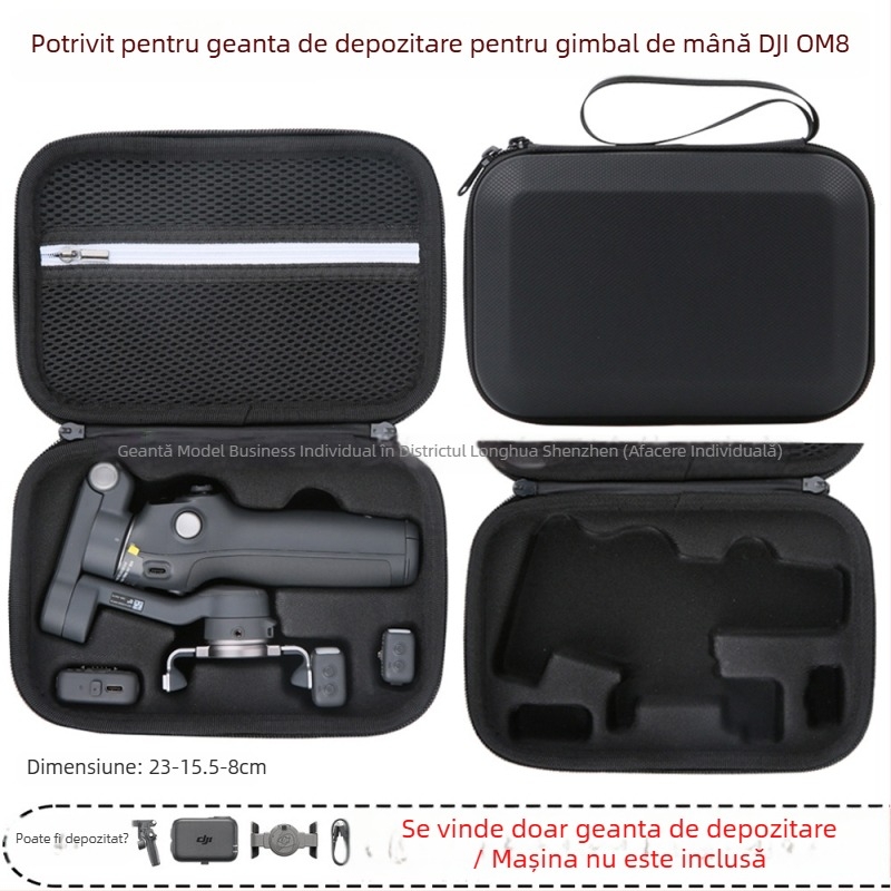 Geantă de protecție rigidă pentru stabilizatorul OM8 — material PU, compatibil cu OM8, brand Zero type, marcă privată autorizată, factură inclusă