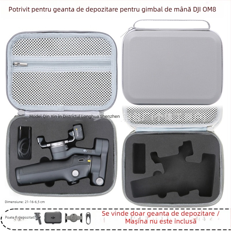 Geantă de protecție rigidă pentru stabilizatorul OM8 — material PU, compatibil cu OM8, brand Zero type, marcă privată autorizată, factură inclusă