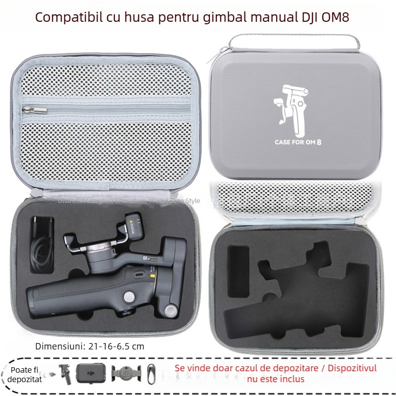 Geantă de protecție rigidă pentru stabilizatorul OM8 — material PU, compatibil cu OM8, brand Zero type, marcă privată autorizată, factură inclusă