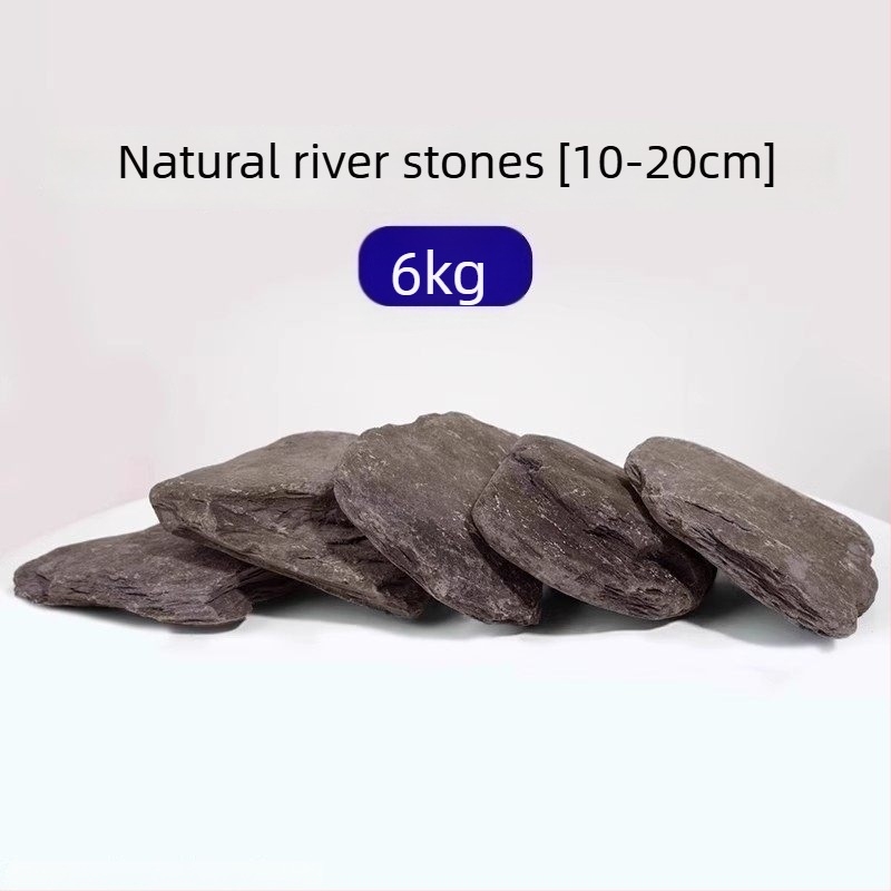 Set pietre peisaj acvariu pentru birou - rășină, decor ecologic pentru curs de apă, platformă pentru țestoase