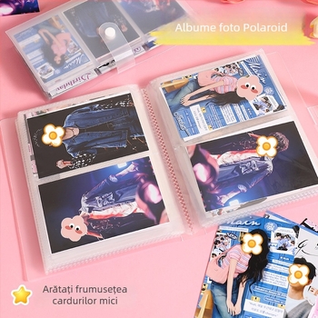 Album de carduri cu patru secțiuni – album foto cu foi detașabile, copertă PP, 20 de pagini interioare, posibilitate de personalizare