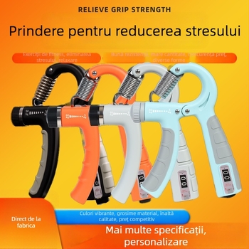 Practice Dispozitiv de prindere a forței – oțel cu arc, reglabil 5-60 kg, tensiune de arc, unisex, fitness și reabilitare