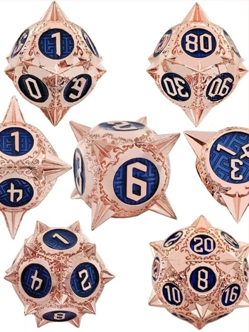 Set metal zaruri pentru Dungeons & Dragons | aliaj de zinc | zaruri cu 20 fețe | brand Xincheng | set de 100 bucăți | personalizare disponibilă