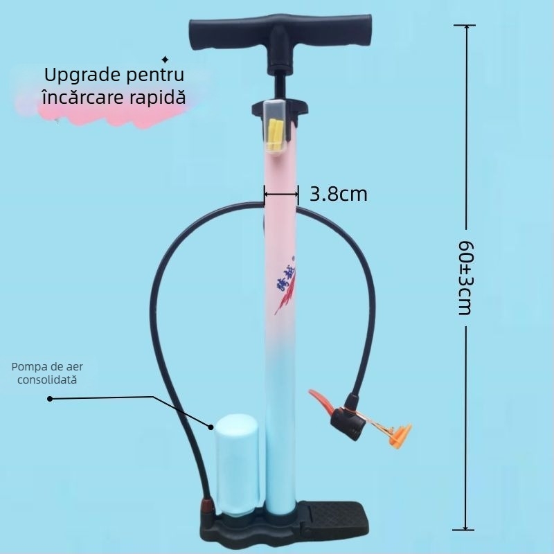 Pompa manuală de aer pentru mașini electrice, biciclete și tricicluri
