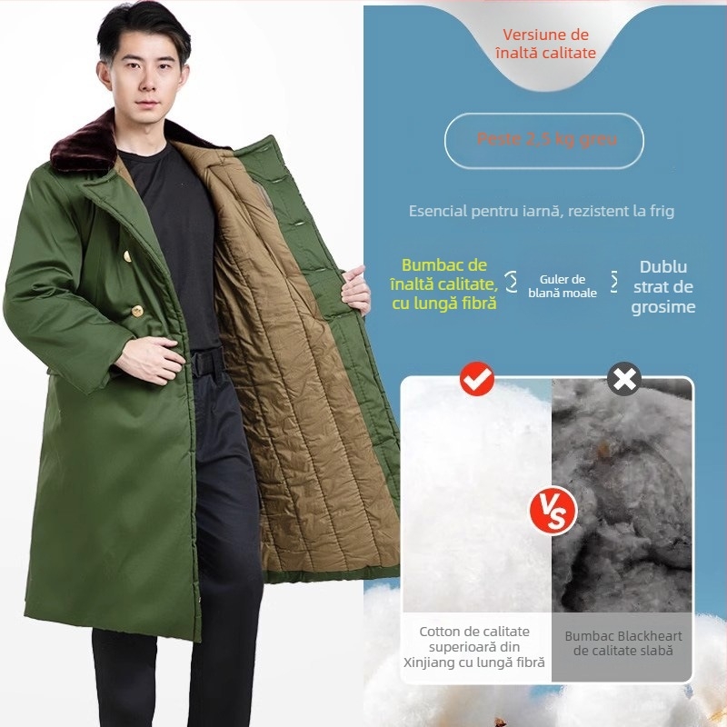 Palton militar de iarnă cu căptușeală din fleece, izolație groasă, model camuflaj, unisex