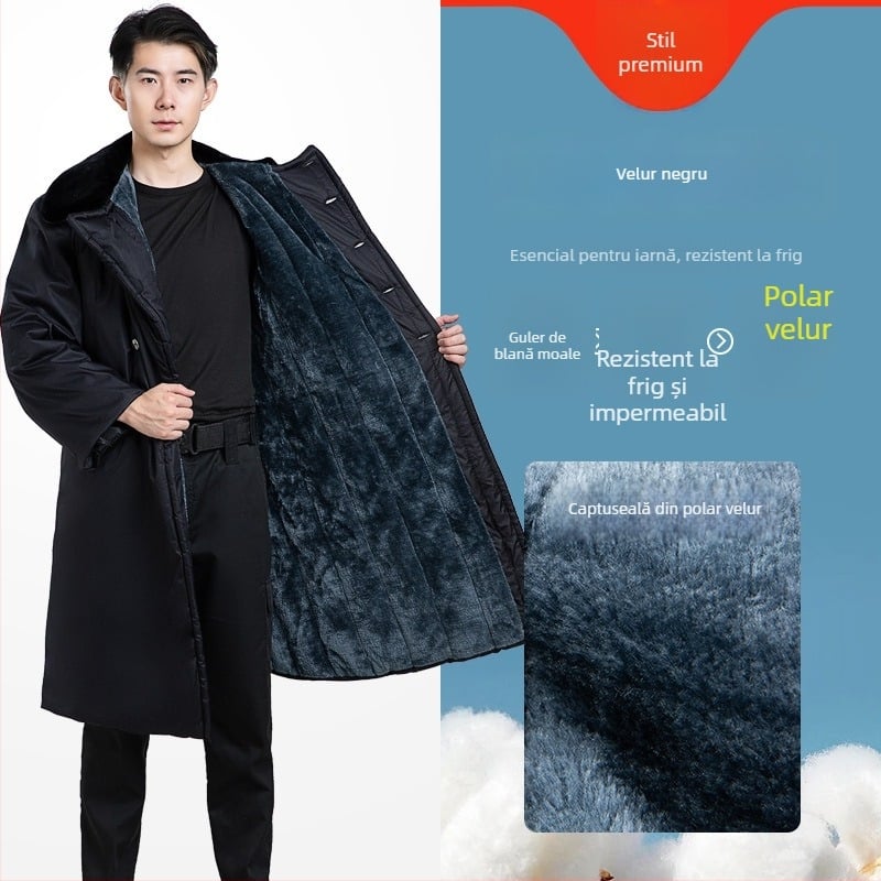 Palton militar de iarnă cu căptușeală din fleece, izolație groasă, model camuflaj, unisex