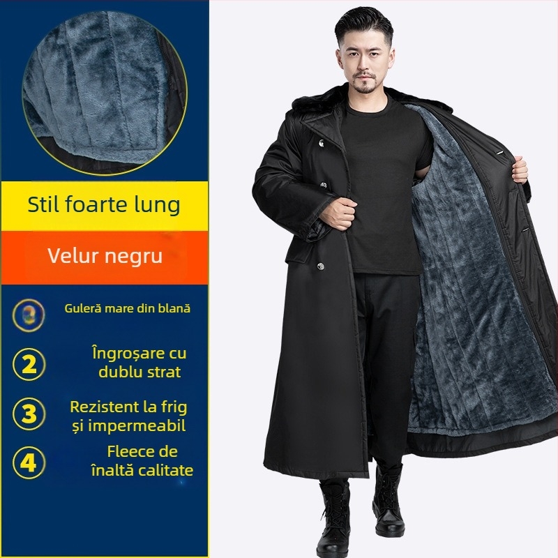 Palton militar de iarnă cu căptușeală din fleece, izolație groasă, model camuflaj, unisex