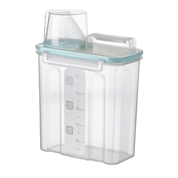 Cutie de depozitare cereale, pătrată, recipient din plastic, 1 strat, 1–2 L, stil modern minimalist