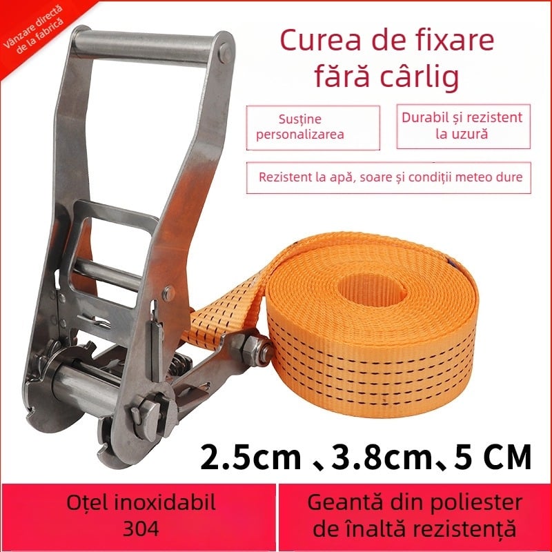 Trump întinzător din oțel inoxidabil 304 pentru bandă de încărcături fără cârlige, potrivit pentru prindere circulară