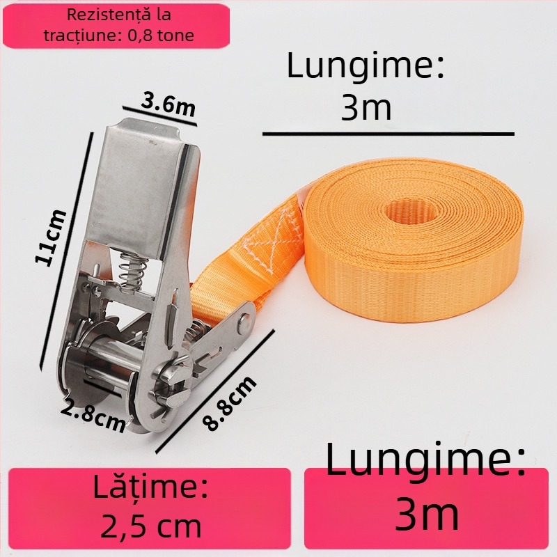 Trump întinzător din oțel inoxidabil 304 pentru bandă de încărcături fără cârlige, potrivit pentru prindere circulară