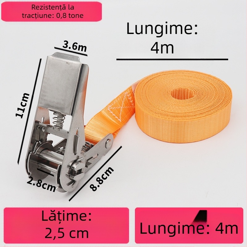 Trump întinzător din oțel inoxidabil 304 pentru bandă de încărcături fără cârlige, potrivit pentru prindere circulară