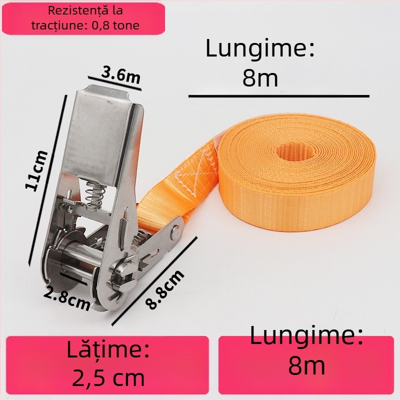 Trump întinzător din oțel inoxidabil 304 pentru bandă de încărcături fără cârlige, potrivit pentru prindere circulară