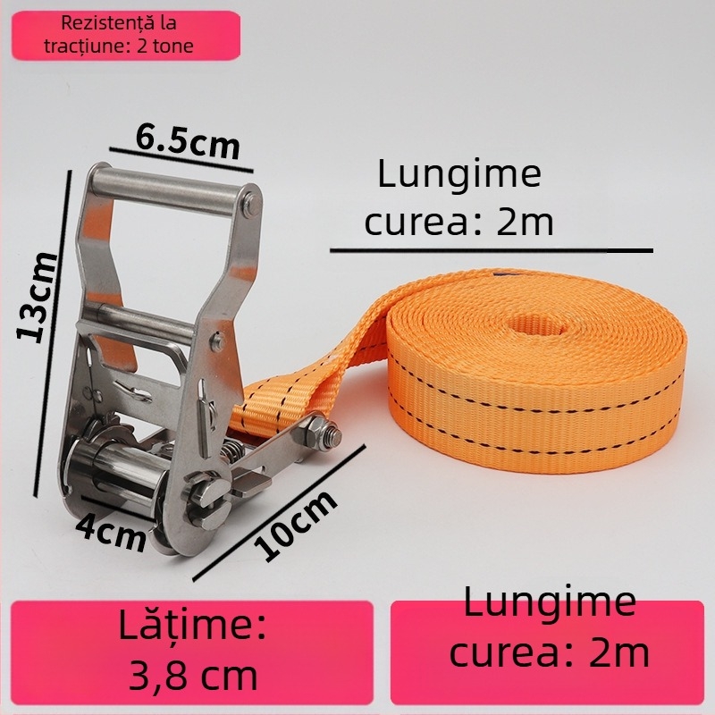 Trump întinzător din oțel inoxidabil 304 pentru bandă de încărcături fără cârlige, potrivit pentru prindere circulară